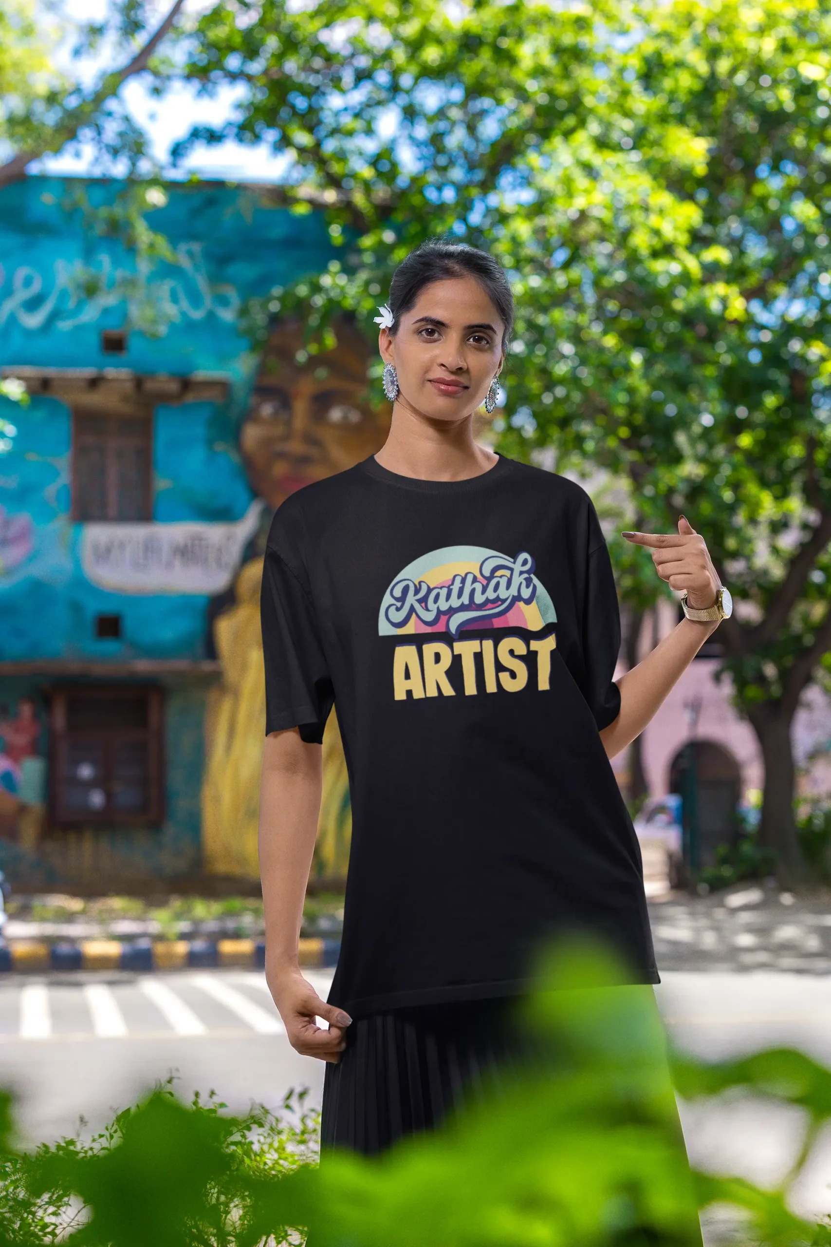 Kathak Artist | Oversized T-Shirt | Nrityashiksha Edition